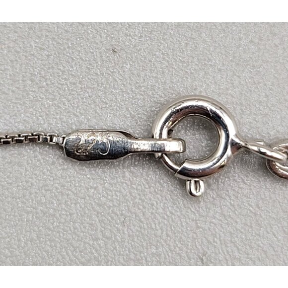 White Topaz Sterling Silver 925 Detachable Pendant Raised Layered 3D Blingy - Picture 8 of 11